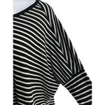 Old Navy  Women XL Stripes Drop Shoulder Sleeve Black‎ Shirt Casual Monochrome Photo 3