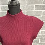 Vintage Burgundy Sweater | Cap sleeve | Shoulder Pads | Women’s Size Medium Red Photo 1