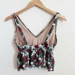 Kortni Jeane  Raspberry Peplum Swim Top Photo 1