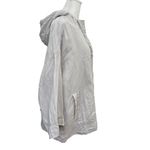 J.Jill 100% Linen Cotton Lined Zip-Up Lightweight Jacket Gray size Large Photo 4
