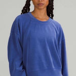 Lululemon Perfectly Oversized Cropped Crewneck Blue Size 10 Photo 0