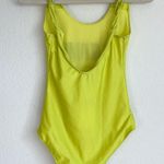 Ganni Sporty Love Club Smiley Graphic Yellow One-Piece Swimsuit Photo 3