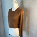 Madewell  Tan Long Sleeve Women's Top Photo 2