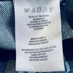 Free People Blue Stretch Cotton Striped Denim Mini Skirt Womens size 6 Photo 4