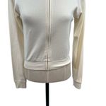 SKIMS  Logo Pointelle Zip Up Hoodie Ivory Cream Size Small Photo 6