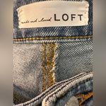 Loft Blue Ankle Jeans with Distressed Hem size 14 Photo 3