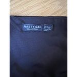 Nasty Gal Black Velvet Festive NYE Set Wide Leg High Waisted Pants Beaded Cropped Tank Sm Photo 8