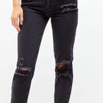 PacSun Black Ultra High Waisted Distressed Slim Jeans Photo 0