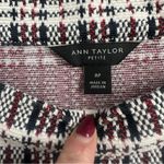Ann Taylor  Plaid Mock Neck Structured Sweater Top Photo 4