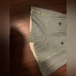 Pearl by Lela rose tweed woven button front high waisted shorts party fall $350 Green Size 4 Photo 6