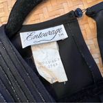 Vintage‎ 1980’s black metallic puff sleeve jumpsuit Size 8 Photo 6