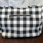 Farmhouse Is My Style Black and White Plaid Tote NWOT Photo 0
