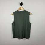 Pact Women’s Organic Airplane Mock Neck Shell in Castor Green Size L Photo 7