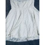 Lulus NWT  Size Medium Definitely Lovable White Crochet Lace Tie-Strap Mini Dress Photo 8