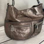 Brighton  Barbados Hobo Metallic Bronze Pebbled Leather Bag Roomy & Pockets Photo 14