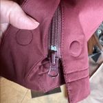 Athleta Burgundy Maroon Midi Zipper Magnetic Closure Rain Jacket Size Small Photo 10