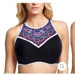 Panache Ayanna High Neck Crop Bikini Swim Top 36DD Regular price$75.00 Black Size undefined Photo 4