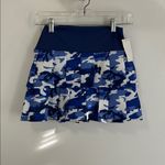 Faye + Florie Blue Camo Pleated Pickleball Tennis Skort Photo 1