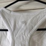 Lululemon Ebb to street cropped white Tank Top Photo 5