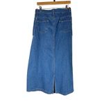 Gracia  Blue Denim A Line Maxi Modest Skirt Size Large Photo 1