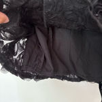 White Fox Boutique White Fox Pretty Women Mini dress floral tulle Black Strapless size M black Photo 5