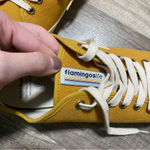 Flamingos Life Mustard Yellow Classic Sneakers Size 7.5 Photo 4