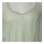 Anthropologie  Lilka Mint Green Knit Tank Top Lace Ruffle Trim Small Photo 4