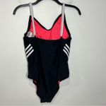 Adidas one piece swimsuit black & white womens size 12 athletic swimming summer Photo 2