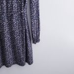 Boden Blue Easy Yoke Mini Ditsy Floral Long Sleeve Dress Size 8 Photo 4
