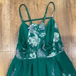 Free People  Green Floral Jumpsuit Photo 6