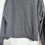 Zella Gray Quilted Oversized Crewneck Sweater Sz XL Photo 3