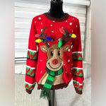 So CUTE PRETTY CHRISTMAS sweater🦌🎄 Red Size M Photo 5