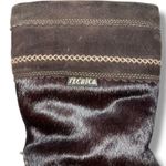 Vintage Tecnica Cow Hair Leather Winter Boots Italian Apres Scandia Brown Sz 37 Photo 4