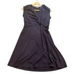 Lands' End Blue Sheath Dress V Photo 0