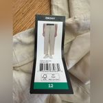 DKNY NWT drawstring ankle pants linen like sz 12 , 16β stretchy waist Photo 9