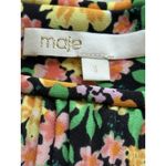 Maje  Rockinie Pleated Floral Plisse Crepe Puff Sleeve Mini Dress‎ Size 1 (small) Photo 3