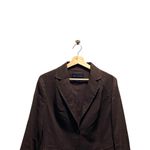 Banana Republic  Linen Blend Blazer Chocolate Brown Size 10 Photo 5