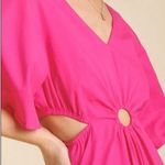 Umgee  NWT Hot Pink Cut Out Maxi Dress- Size Large Photo 1