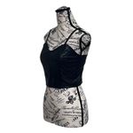 Jolie & Joy Vegan Leather Crop Corset Top S | Black Biker Moto Goth Edgy Tank Photo 2