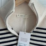 Everlane  The Half-Zip in Everyday Cotton in Canvas Navy, Size X-Small Photo 6