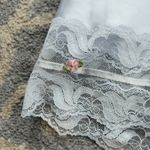 Vintage Ashley Taylor Nylon & Lace Slip Skirt White Large Photo 3