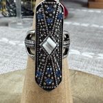 Free People  Silver Ring with Blue Accents Photo 1