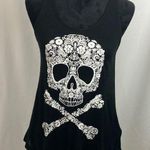 H&M Divided Black Skull Graphic Tank Top womans size small Photo 0