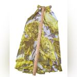 Eliza J  Yellow Floral Chiffon Halter Dress wedding guest Photo 3