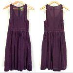 Anthropologie Maple Navy Silk Dress Photo 4