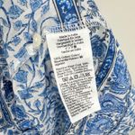 J.Crew Pintuck Mini Shirtdress Bandana Block Print Organic Cotton Blue M NWT Photo 7