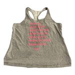 Nike The  Tee Dri-Fit SWOOSH Iconic Racerback Gray Tank Top Size Large EUC #7950 Photo 0