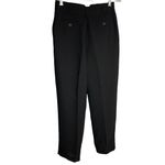 Joe Benbasset  Straight Leg Dress Pants 0 Black Pin Stripe Pockets Low Rise Photo 2