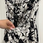 Michael Kors Palm Print Satin Tie Back Jumpsuit Photo 6