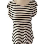 Green Envelope Blue & Ivory Stripe Shirt Women Top Size Small | 55 Photo 0